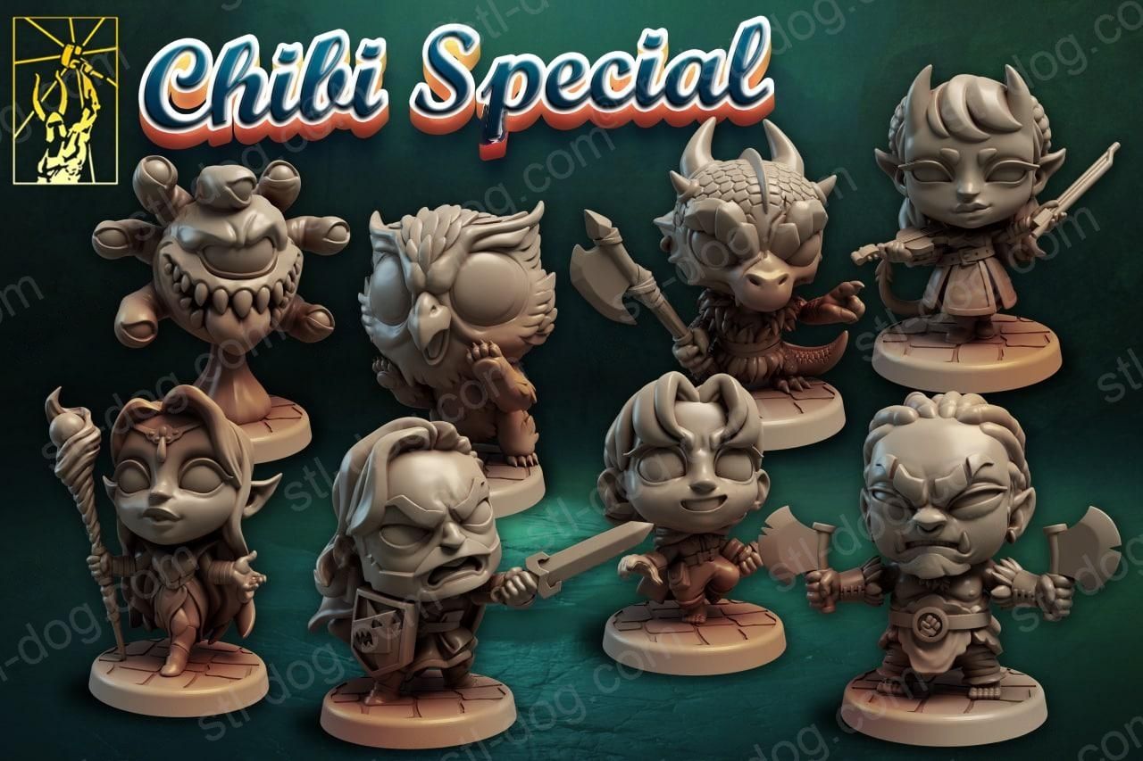 小怪物特别版 (Chibi Special) 3D打印图纸